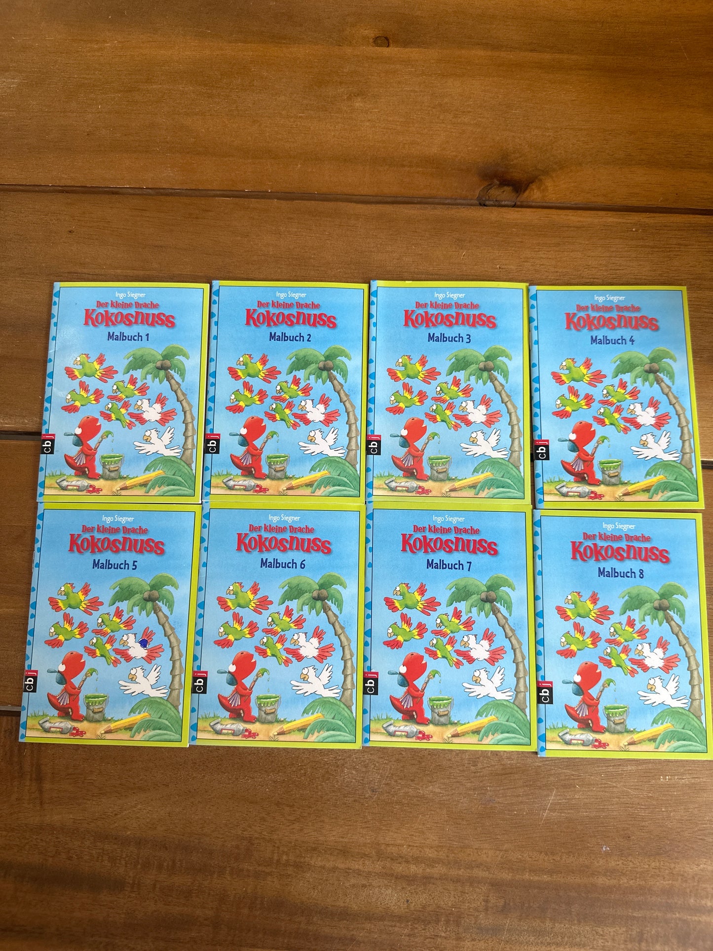 Der kleine Drache Kokosnuss- Malbuch 1 -> 8