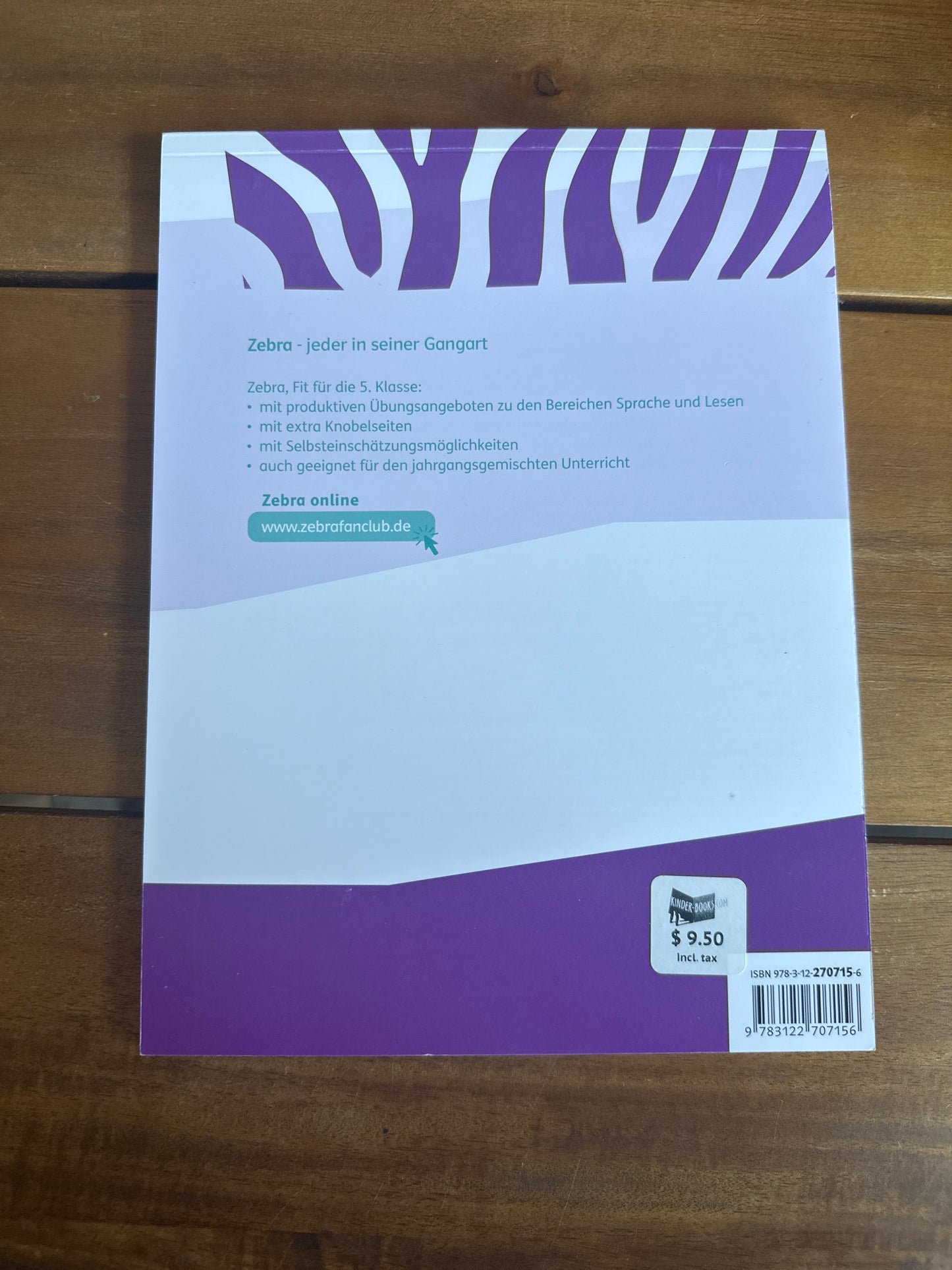 Zebra 4 Fit für die 5. Klasse